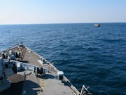 HMS Middleton conducting joint patrols across Arabian Gulf