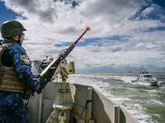 Royal Navy patrol boats take on NATO warships