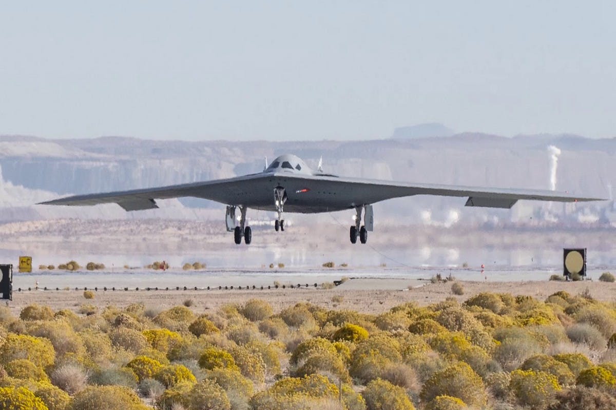 Pentagon releases footage of new B-21 stealth bomber