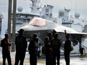 Norwegian tanker refuels British carrier haead of exercise