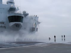 British carrier prepares for chemical threats in training