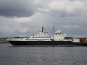 Russian spy ship once again operating near British coast