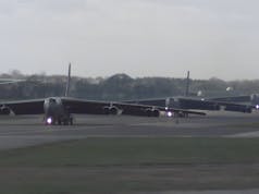 More American bombers arrive in Britain to deter Russia