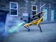 Robotic dogs use lasers to help detect and defuse bombs