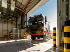 New storage facility for over 900 Army vehicles completed