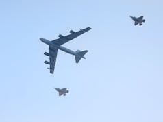 American bomber ‘intercepted’ by European fighters