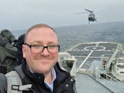On the deck and on the record: A defence journalist at sea