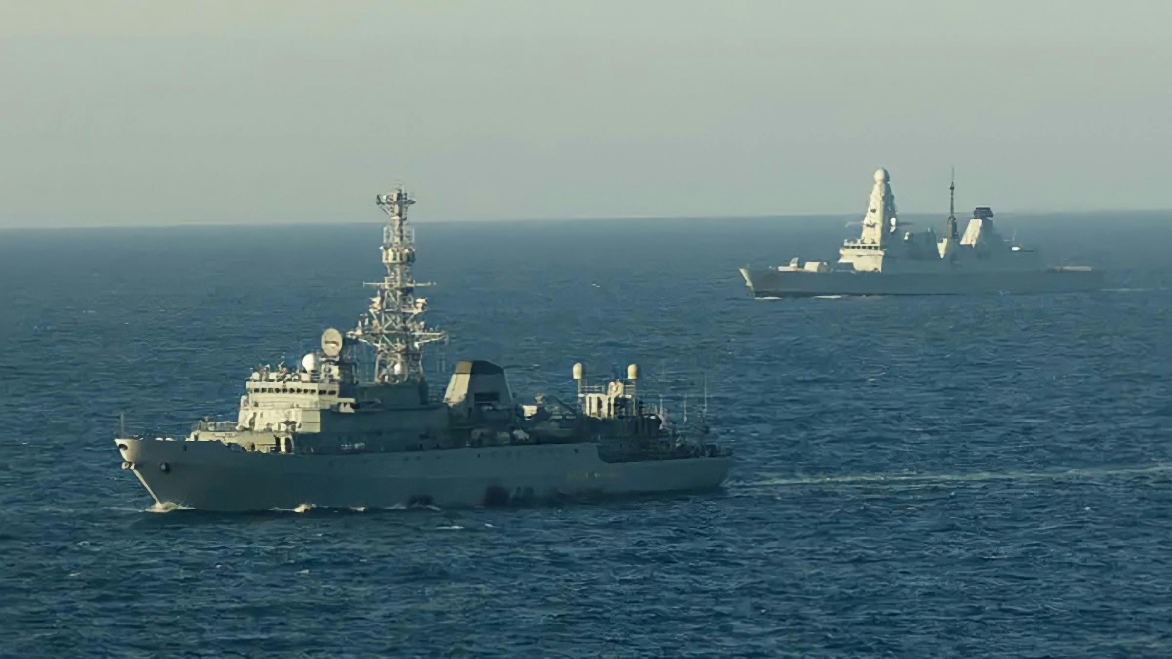 Russian spyship operating off Scottish coast