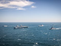 British carrier joins huge Pacific naval exercise