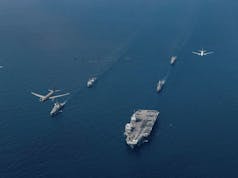 British carrier leads multinational task force in Pacific