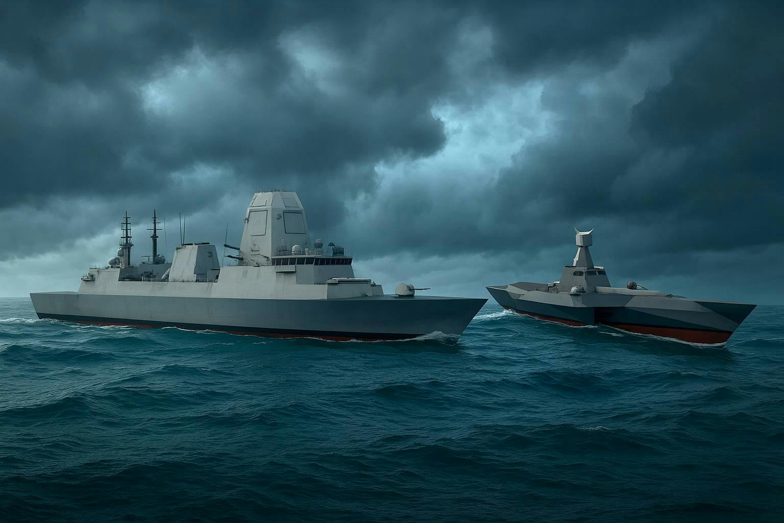 Command A Ship The future Air Warfare Command Ship and its drone escorts