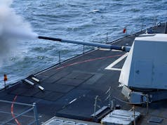 American warship ‘opens fire’ in Baltic Sea