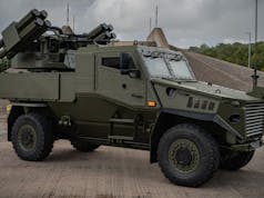 Moog and GDLSUK unveil Foxhound air defence variant