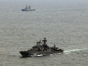 British warship shadows Russian destroyer off UK coast