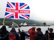 Vanguard submarine welcomed home after deterrent patrol