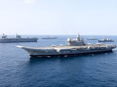 British and Indian aircraft carriers join forces