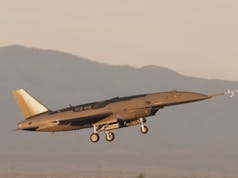 New American fighter drone begins flight testing