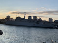 Minehunter undergoing maintenance ahead of Gulf deployment