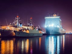 HMS Blyth, HMS Ledbury and RFA Cardigan Bay visit Qatar