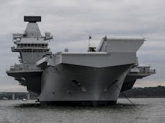 British carrier HMS Queen Elizabeth back at sea