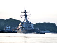 US Navy hold press conference about USS Fitzgerald collision