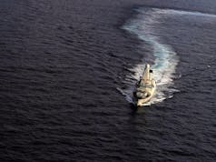 British warship engages French Carrier Strike Group aircraft