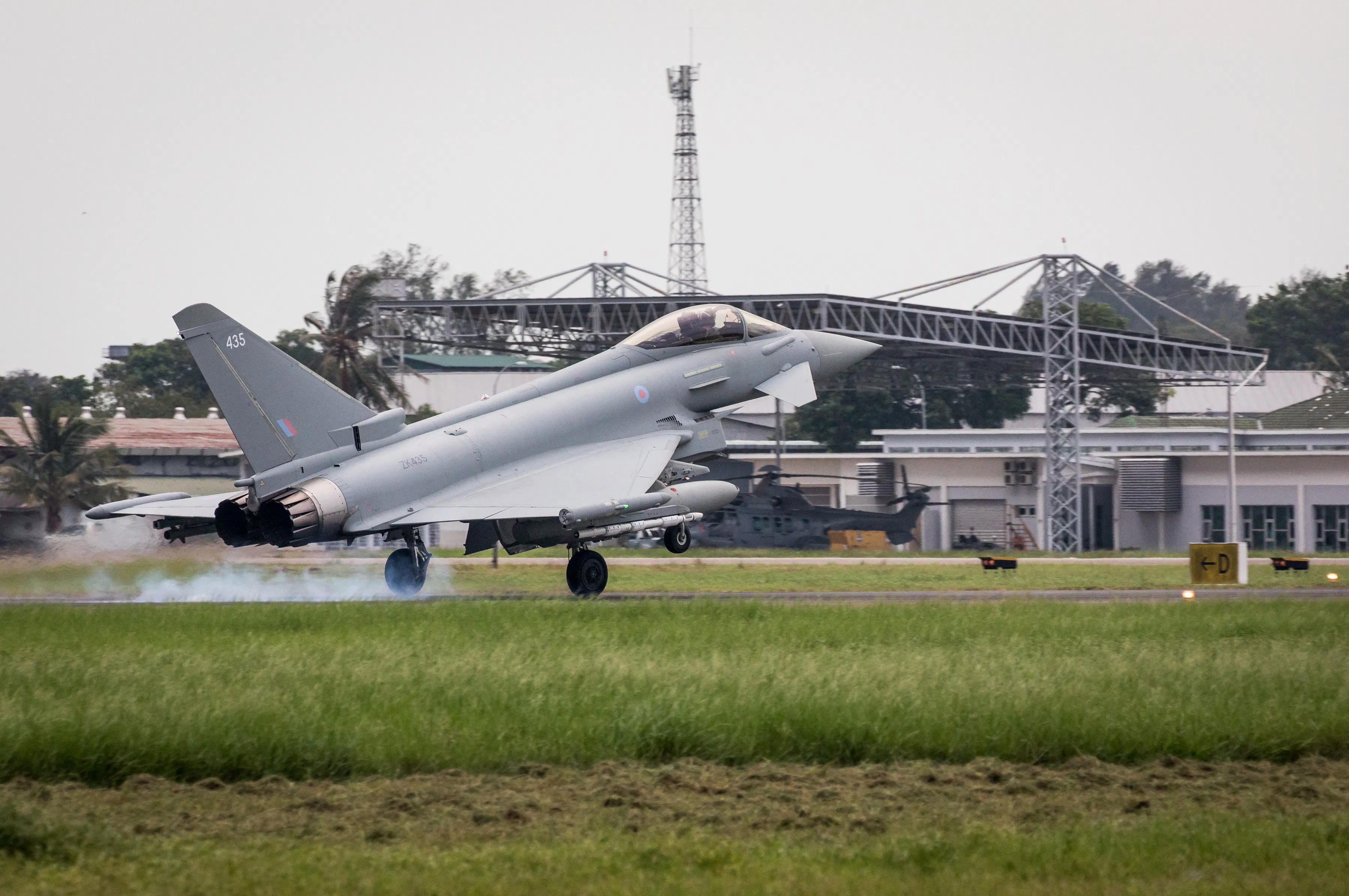 British Typhoon Fighter Jets Arrive In Malaysia