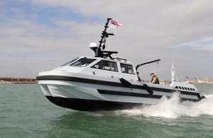 A Royal Navy Hazard Boat