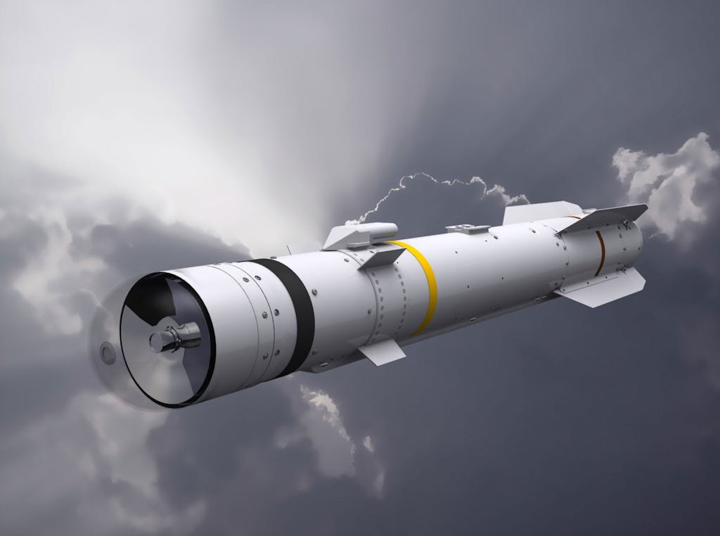 CGI of a Brimstone missile
