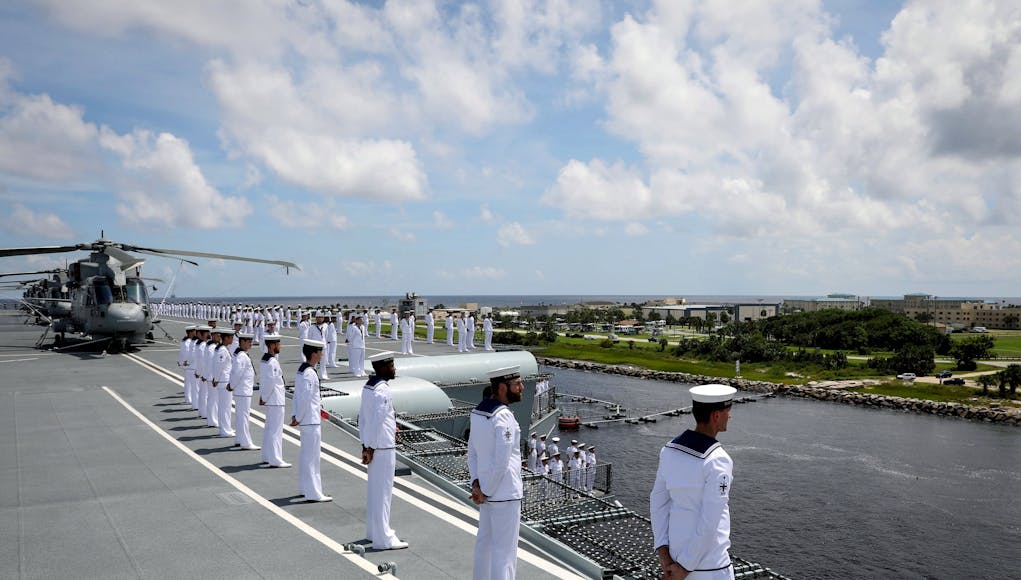 UK’S NEW AIRCRAFT CARRIER ARRIVES IN MAYPORT, USA