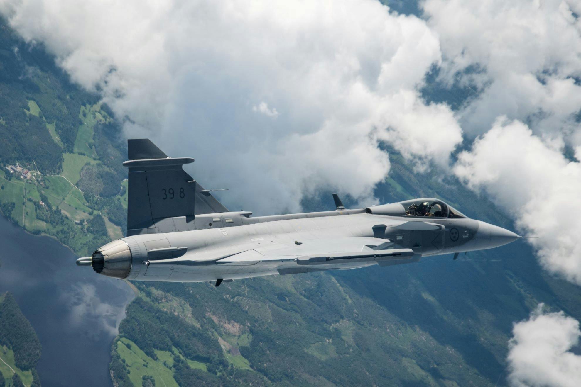 Saab's Gripen E fighter jet takes flight for the first time