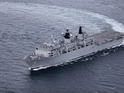 British assault ship arrives in Libya