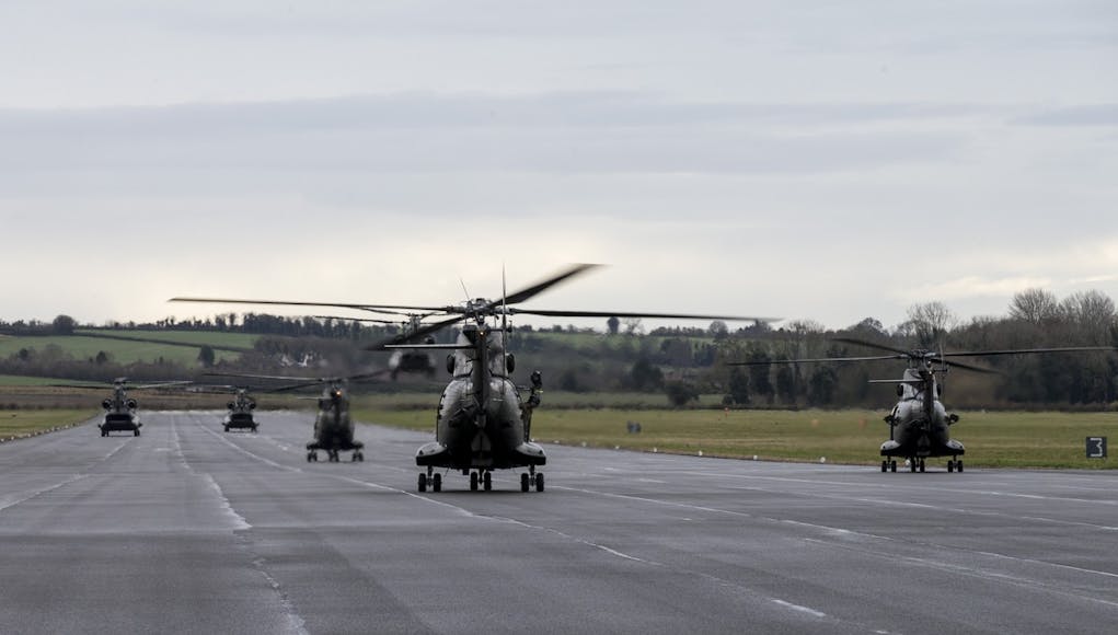 Wessex Storm tests airborne allies