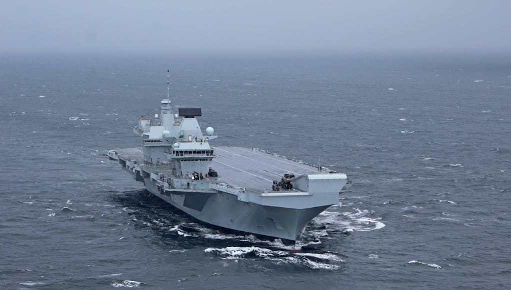 FRIGATES SECURE THE SEAS FOR HMS QUEEN ELIZABETH ON MAIDEN SEA VOYAGE
