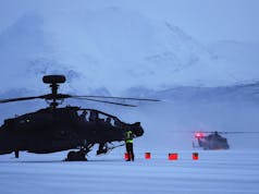 Apache and Wildcat helicopters team up in Arctic