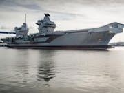 HMS Queen Elizabeth afloat again