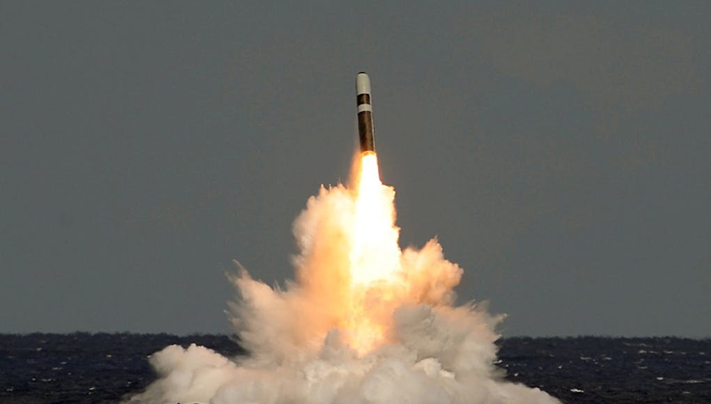 Trident missile firing
