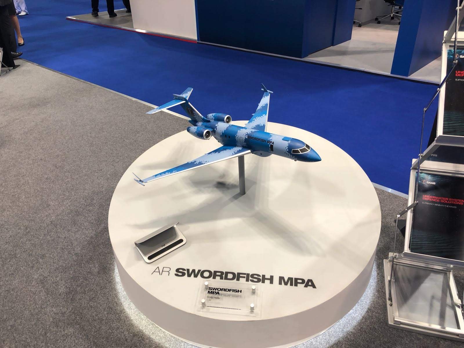 UDT 2018 Saab displays Swordfish Maritime Patrol Aircraft
