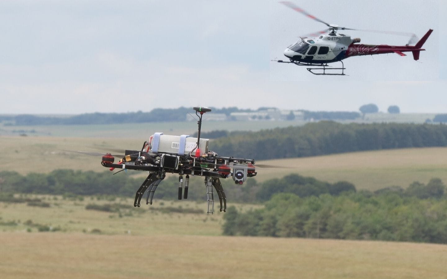 Drone And Etps Helicopter In Air 1440 X 900 1 Uk Defence Journal