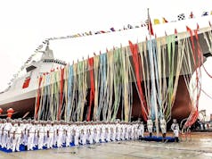 Britain launches a new ship, China does too