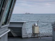 HMS Mersey shadows Russian ships off UK coast