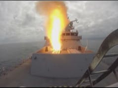 WATCH: HMS Daring demonstrates firepower