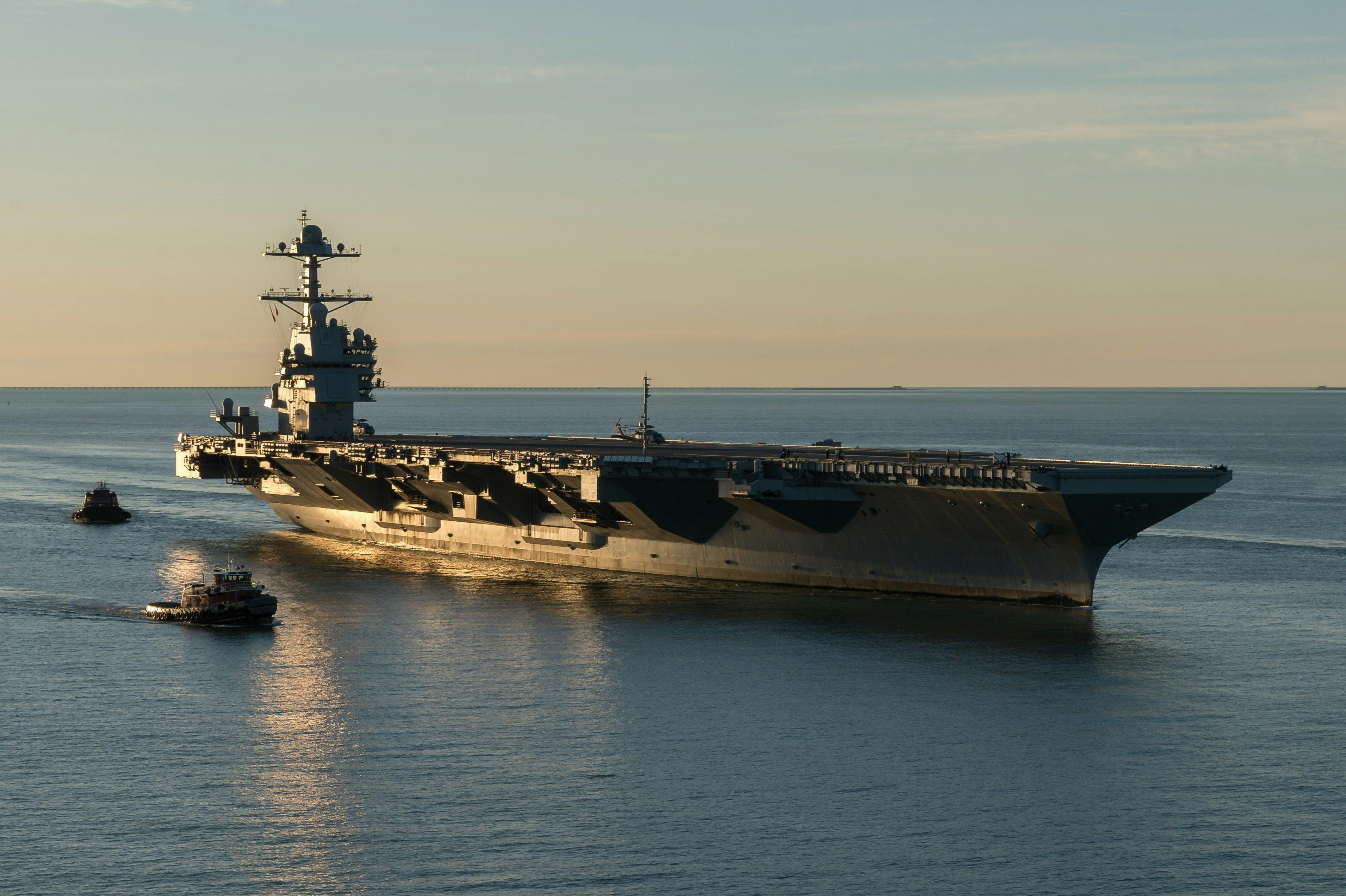 New American supercarrier to depart on first deployment