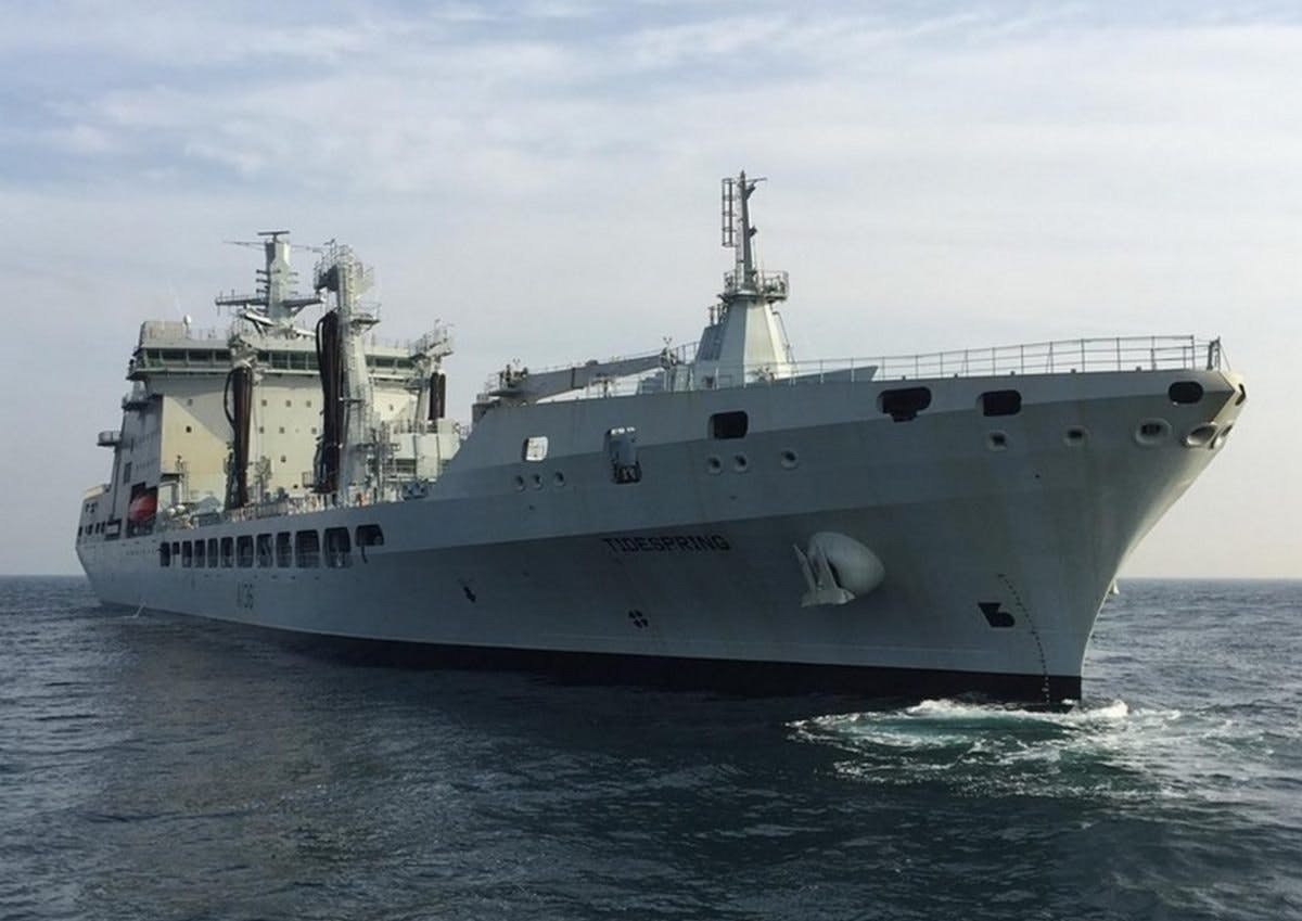 RFA Tidespring continues sea trials