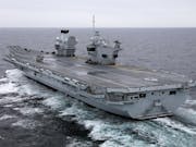 ‘Big decks and fast jets are back’, says Defence Secretary on board HMS Queen Elizabeth