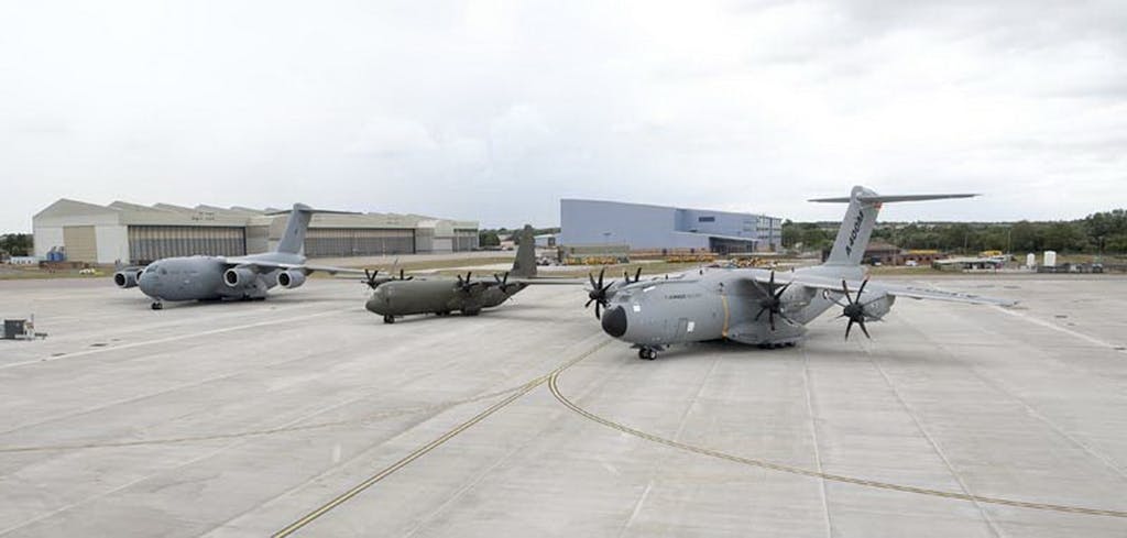 The RAF will soon operate the C-17, C-130 and A400M.