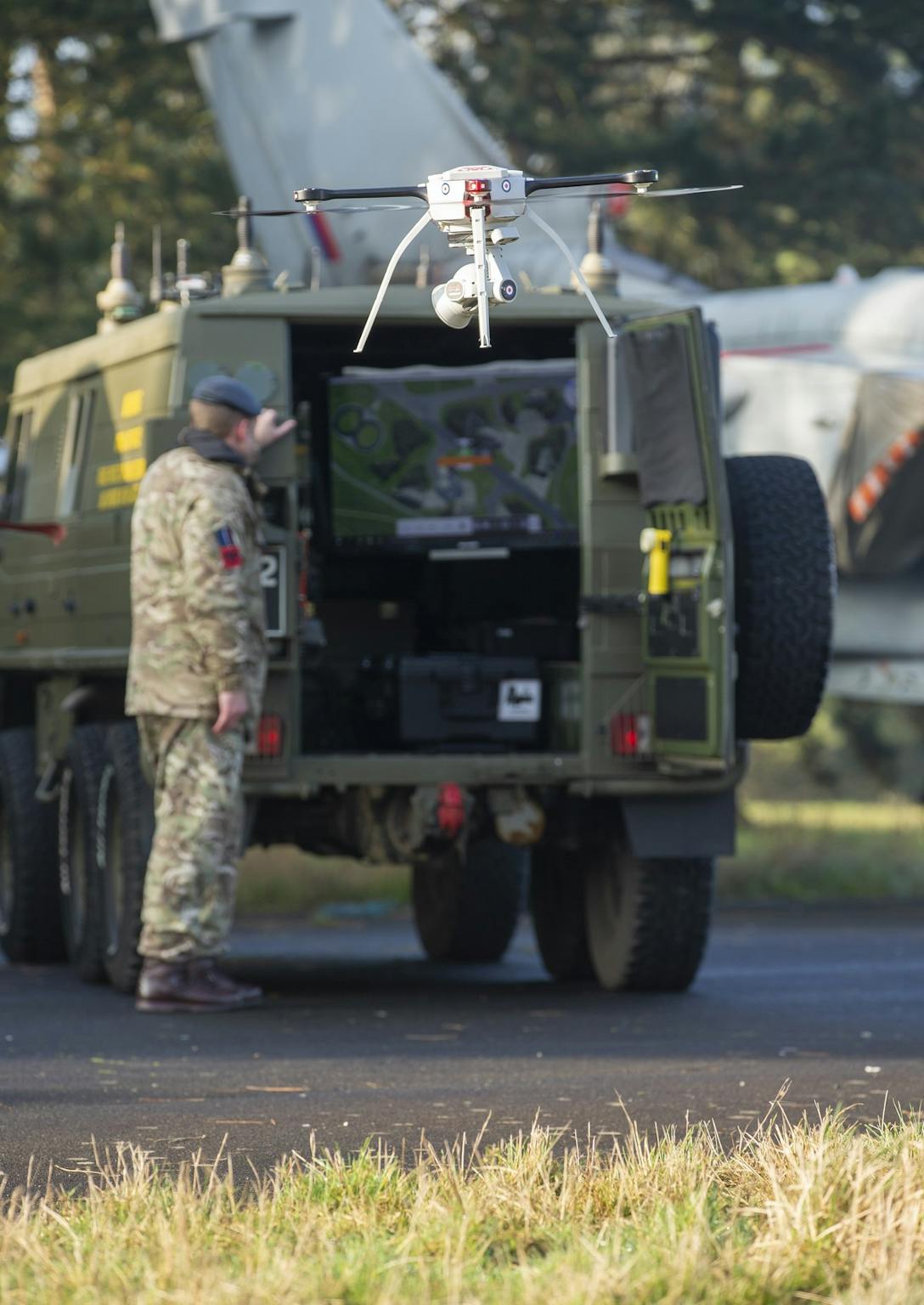 RAF Force Protection utilise Remotely Piloted Air System