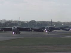 American B-52 bombers arrive in the UK