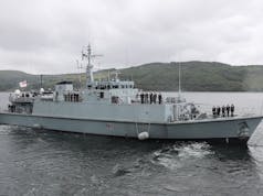HMS Shoreham sets sail from Faslane for Gulf deployment