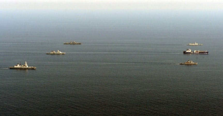 HMS Diamond begins next phase of operation to destroy chemical weapons materials